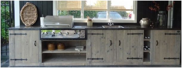 Steigerhouten keuken bar – atumre.com