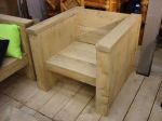 Lounge fauteuil van steigerhout