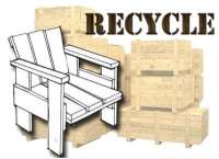 Recycle pallets, maak zelf een tuinstoel of ligbed.