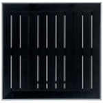 Nowood composiet zwart vierkant tafelblad voor tuintafels.